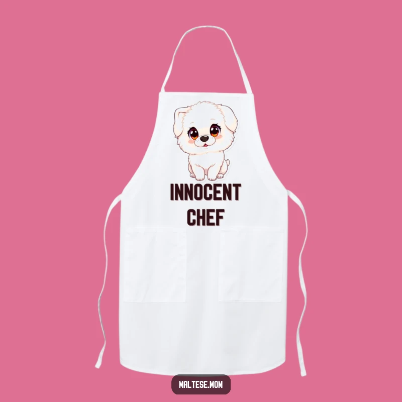 Funny Innocent Dog Apron: Cook With Canine Charm