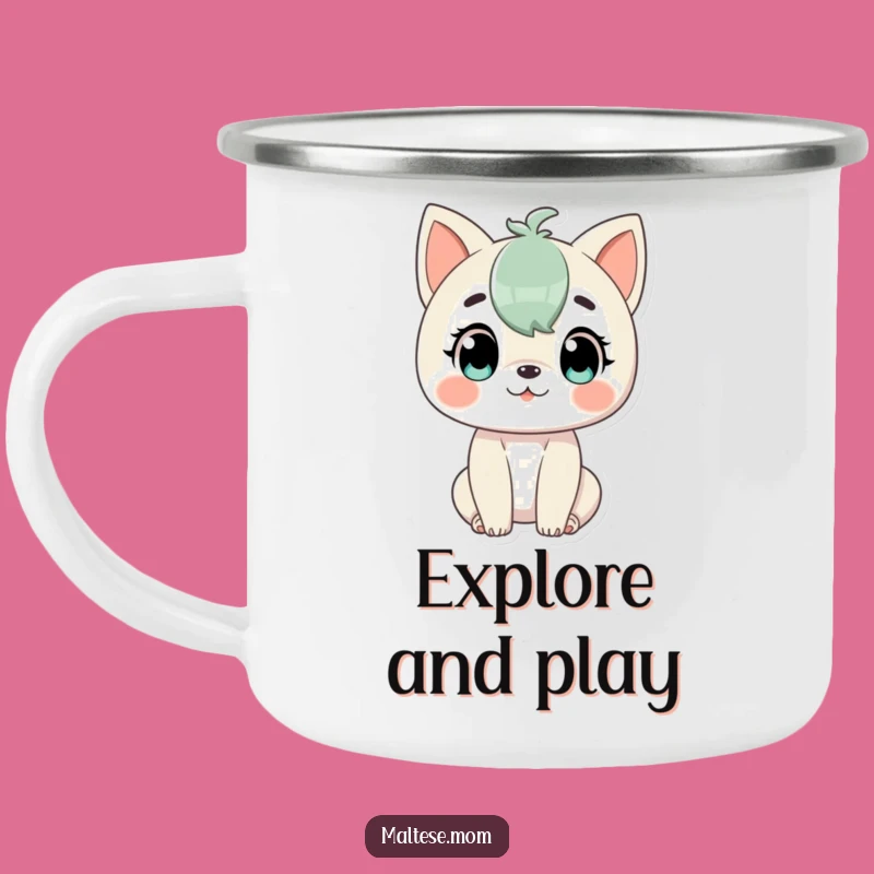 Funny Playful Alert Camping Mug: Engaging Outdoor Cup, Perfect Funny Gift