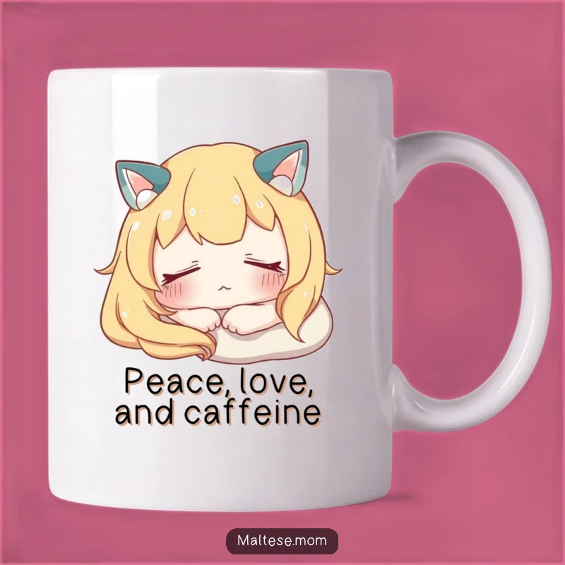 Funny Peaceful Rest Mug: Relaxing Character Design, Perfect Funny Gift