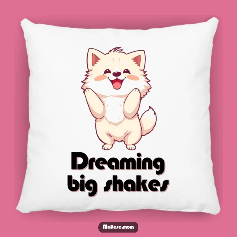 Funny Accent Pillow: Shaking Dog, Joyful Comfort, Energetic Decor