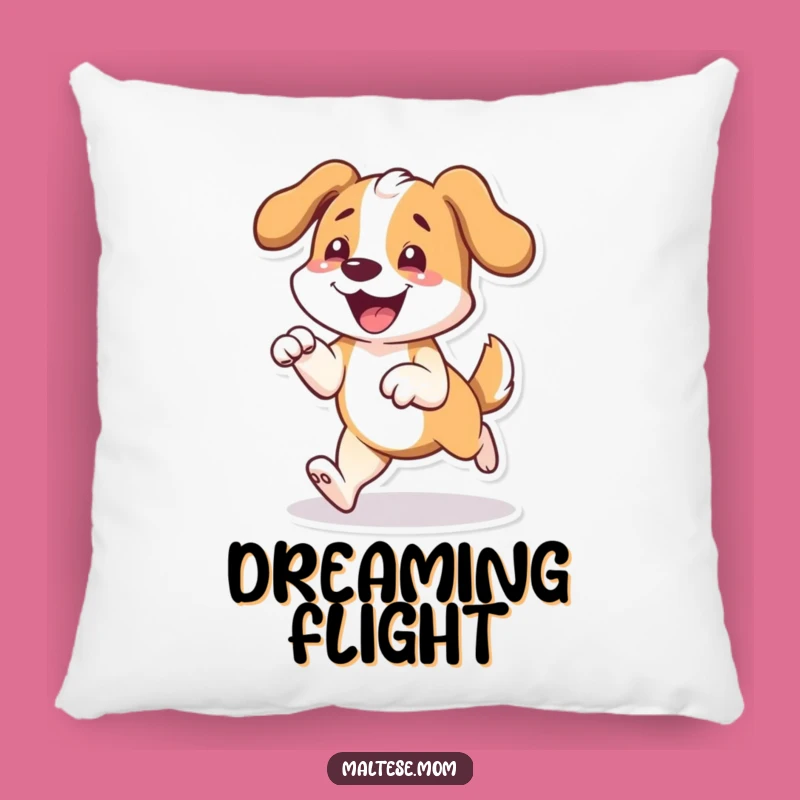 Funny Prancing Dog Joy Pillow: Cozy Comfort Meets Canine Celebration