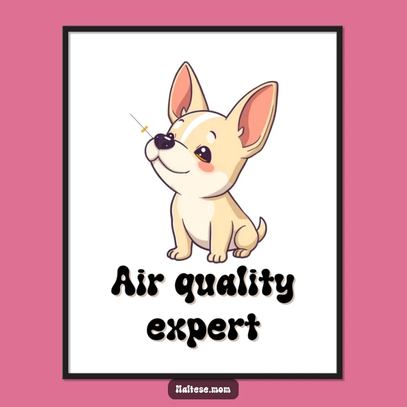 Funny Dog Sniffing Digital Art: Instant Intrigue, Printable Funny Gift