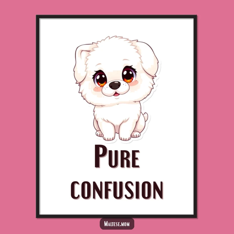 Funny Innocent Dog Digital Art: Instant Cuteness Download