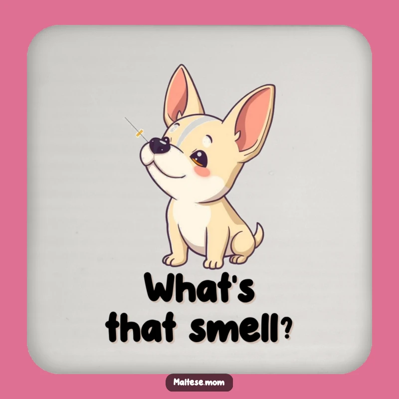 Funny Dog Sniffing Coaster: Protect Surfaces, Keen Funny Gift