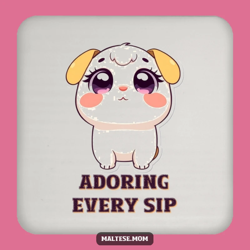 Funny Wide-Eyed Adoring Coaster - Cute Surface Protector