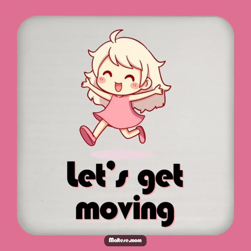 Funny Prancing Character Coaster: Protect Surfaces with Energetic Humor, Funny Gift