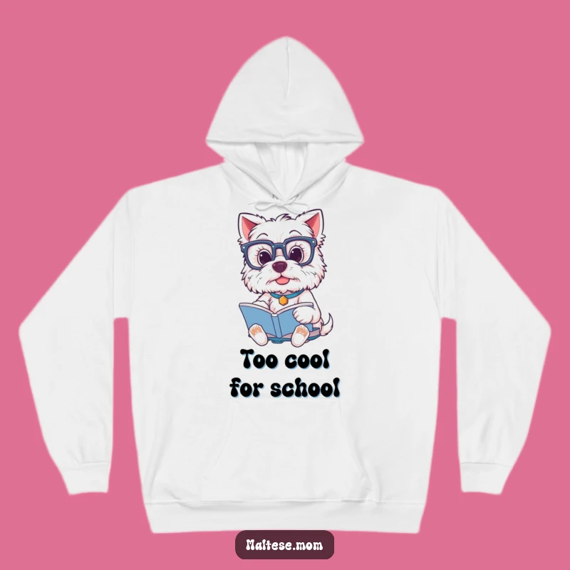 Cozy Funny Maltese Scholar Hoodie: Warm & Witty Dog Lover Funny Gift