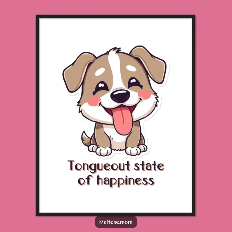 Free Printable Wall Art: Goofy Dog Portrait, Humorous Downloadable Decor