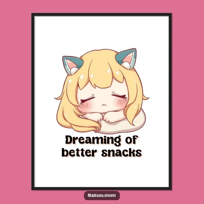 Funny Free Printable Wall Art: Peaceful Rest Character, Serene Decor