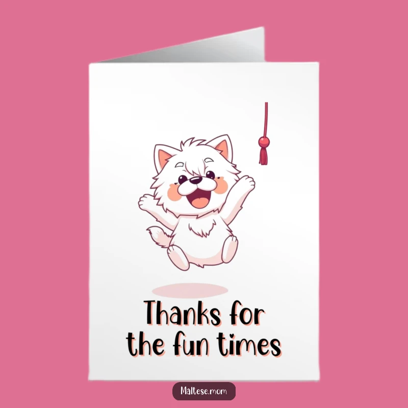 Free Printable Thank You Card: Maltese String Chase - Print Home