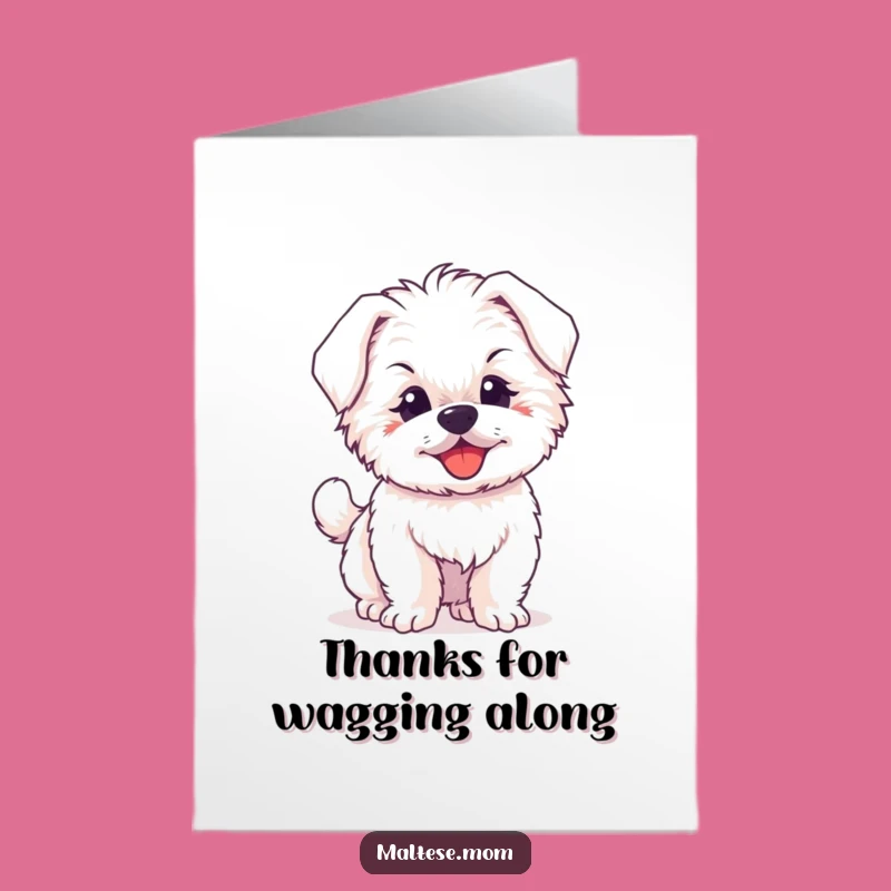 Free Printable Thank You Card: Wagging Tail Puppy