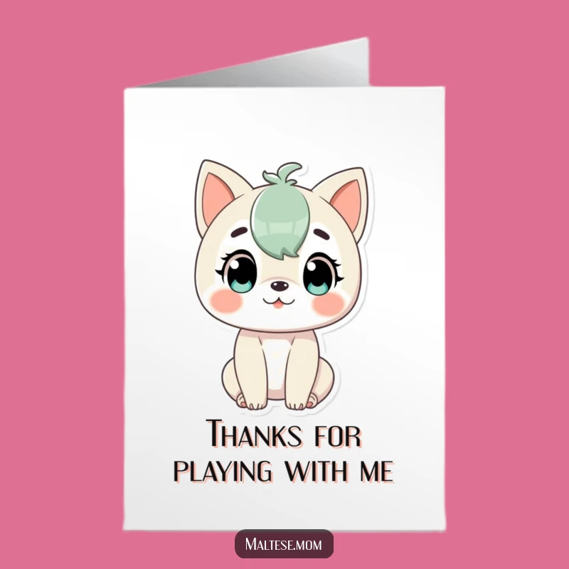 Free Printable Thank You Card: Playful Character, Alert & Ready, Cheerful Thanks