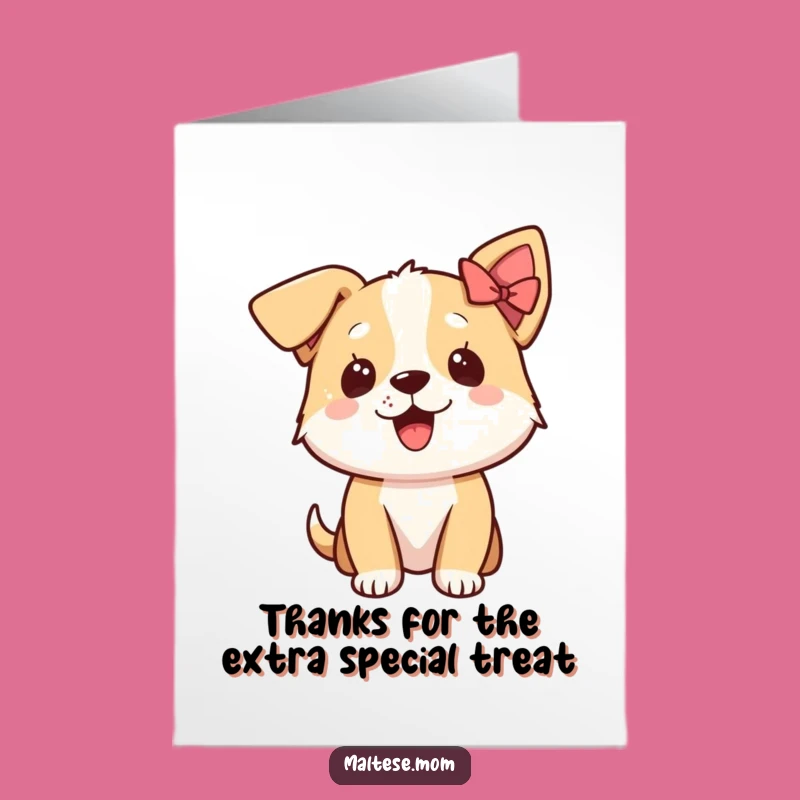 Free Printable Thank You Card: Excited Doggy, The Ultimate DIY Downloadable Gift