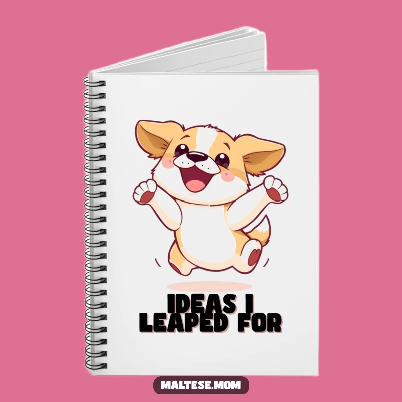 Funny Dog Leap Notebook: Jot Down Joy, Inspiring Funny Gift for Ideas