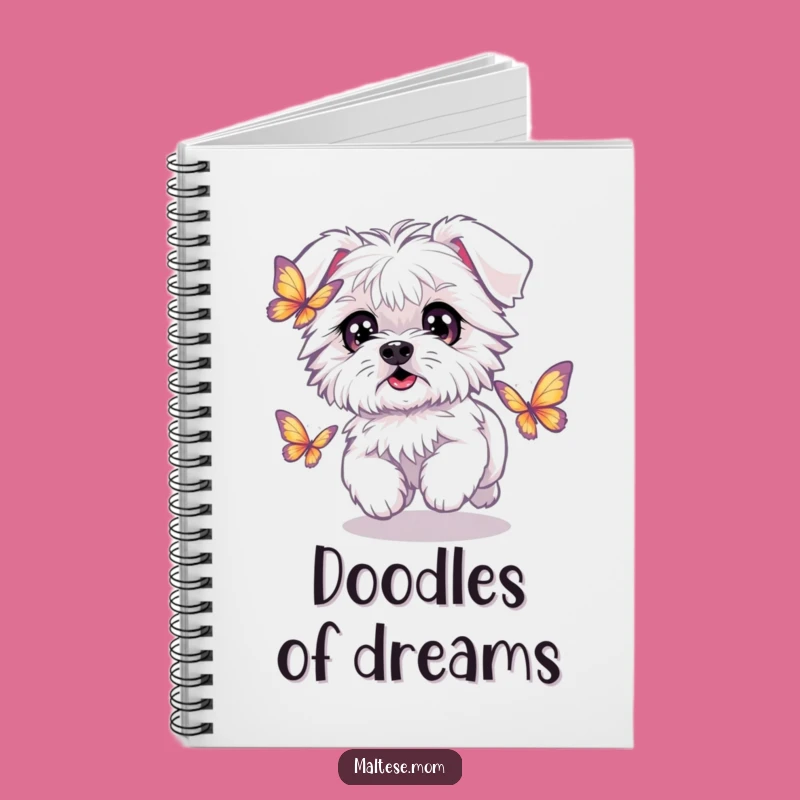 Funny Kawaii Maltese Butterfly Journal: Hilarious Notebook for Playful Thoughts and Ideas