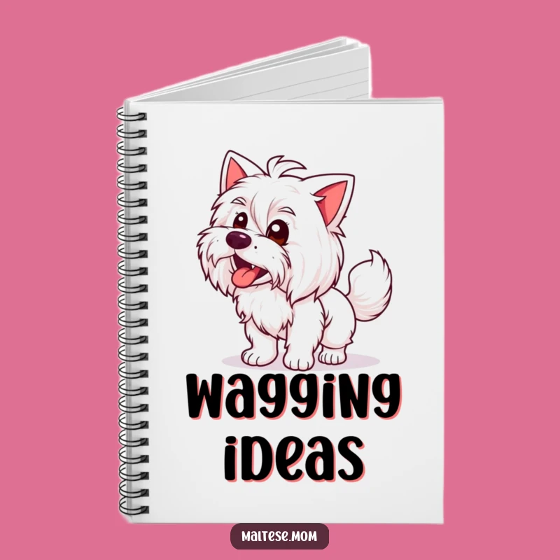 Funny Maltese Lady Notebook: Joyful Notes, Wagging Journal, Hilarious Gift