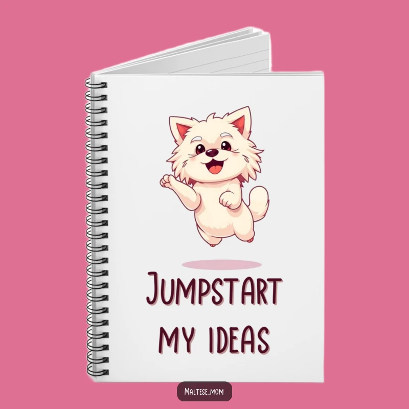 Funny Maltese Leap Notebook - Jot Down Joyful Ideas
