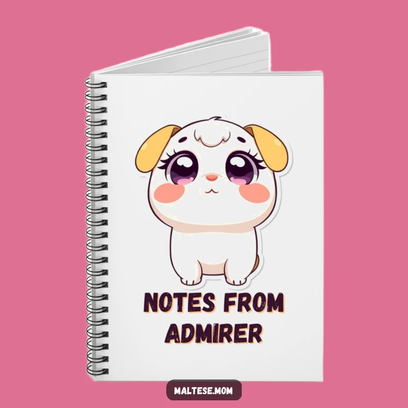 Funny Wide-Eyed Adoring Notebook - Cute Character Journal