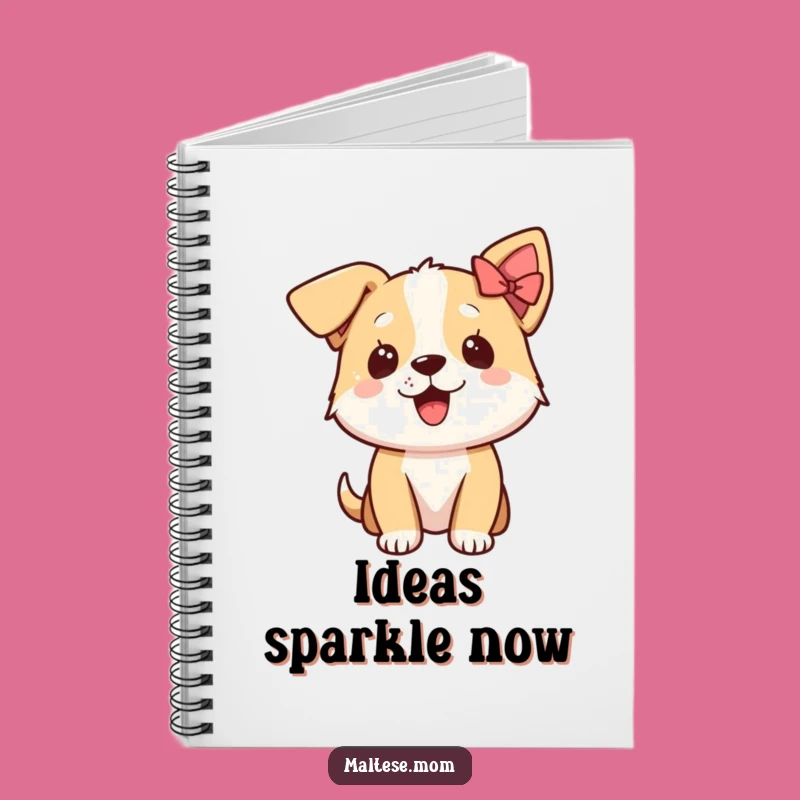 Funny Excited Dog Bow Ear Notebook: Capture Your Thoughts with Joyful Paws
