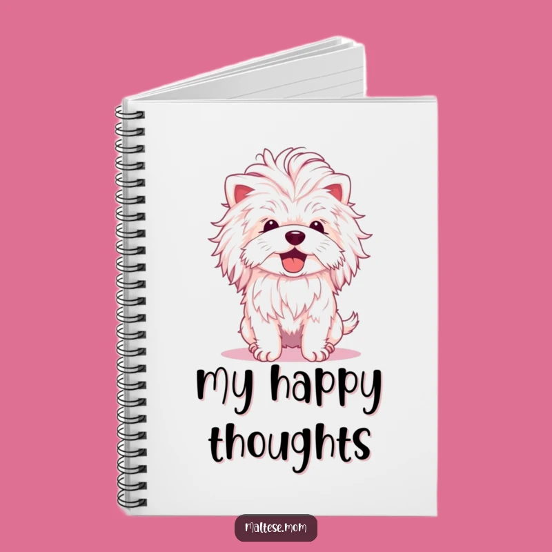 Funny Fluffy Mane Maltese Notebook: Jot Down Delightful Ideas!