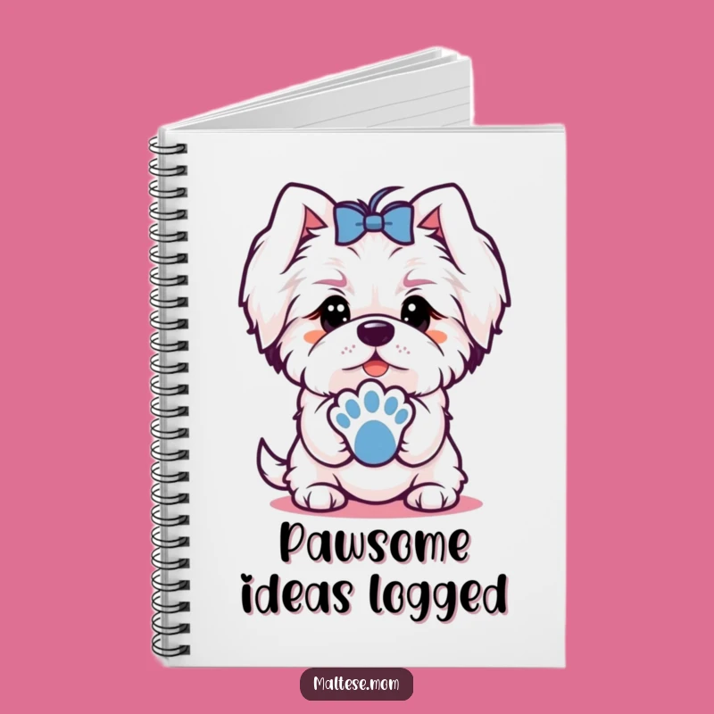 Funny Maltese Offering Paw Notebook: Friendly Notes, Perfect Gift