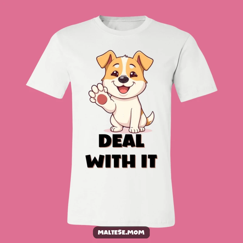 Funny Dog Paw Shake T-Shirt: Welcoming Pup Style, Awesome Funny Gift