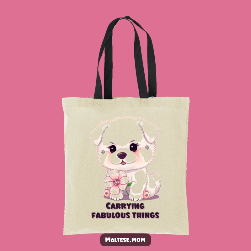 Funny Dog Diamond Earrings Tote Bag - Chic Accessory Gift!