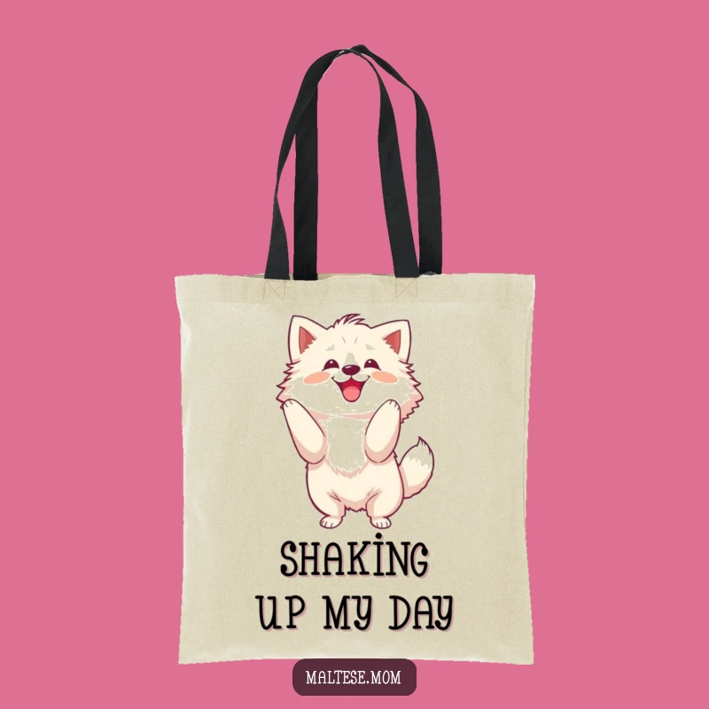 Funny Tote Bag: Shaking Dog, Joyful Energy, Hilarious Accessory